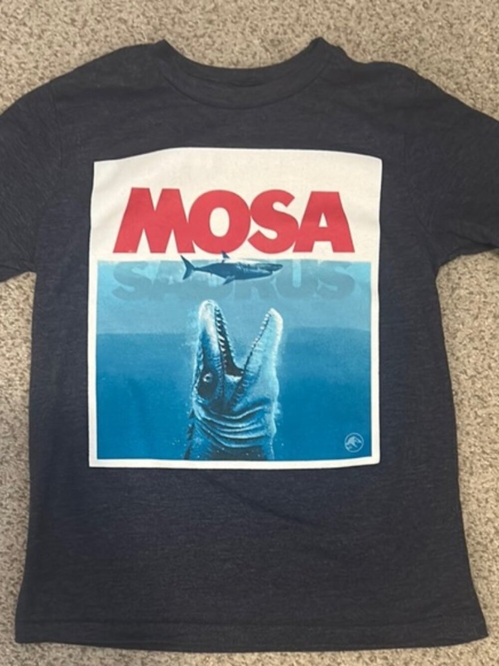 Jurassic World Mosasaurus T Shirt, (6-7) Small